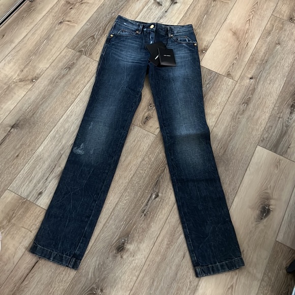 Dolce & Gabbana, blue jeans, distressed, size 2